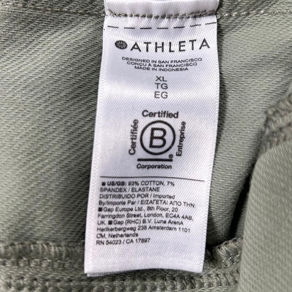 Athleta Women’s Utility Jogger Pants XL Sage Green Cotton Stretch Casual - Picture 8 of 14